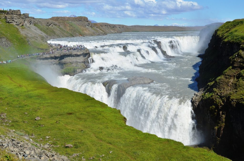 Iceland Gullfoss waterfall-1989476_1280