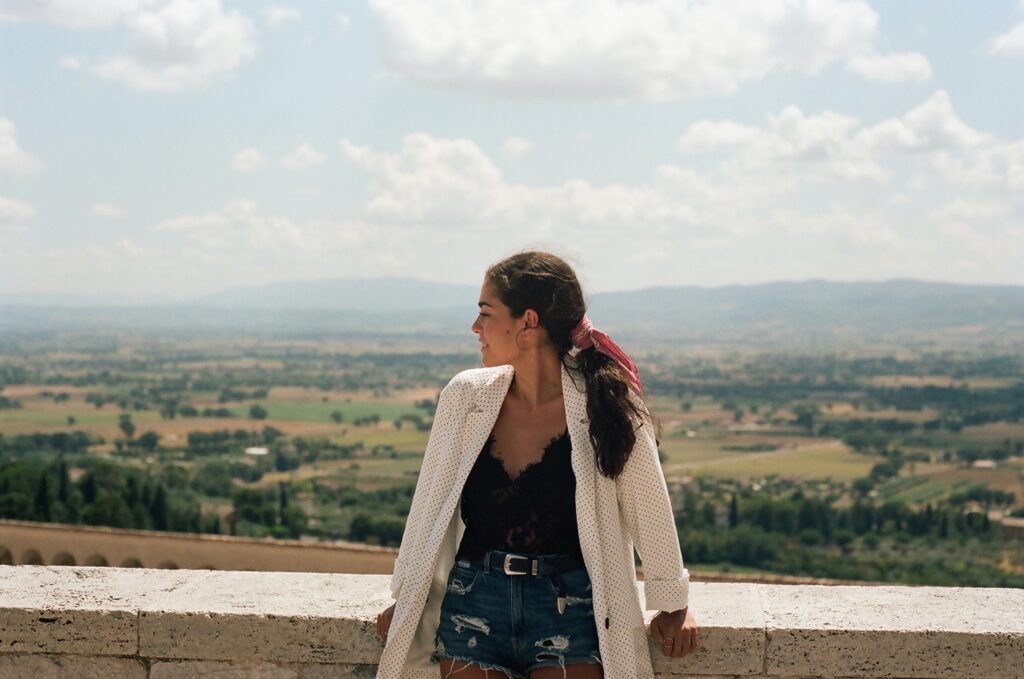 Assisi Italy, single person, woman